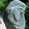 Sculpture en steatite - Micheline PEDERGNANA - L'Abbé Pierre